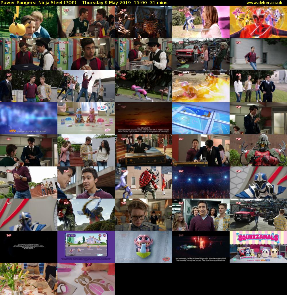 Power Rangers: Ninja Steel (POP) Thursday 9 May 2019 15:00 - 15:31