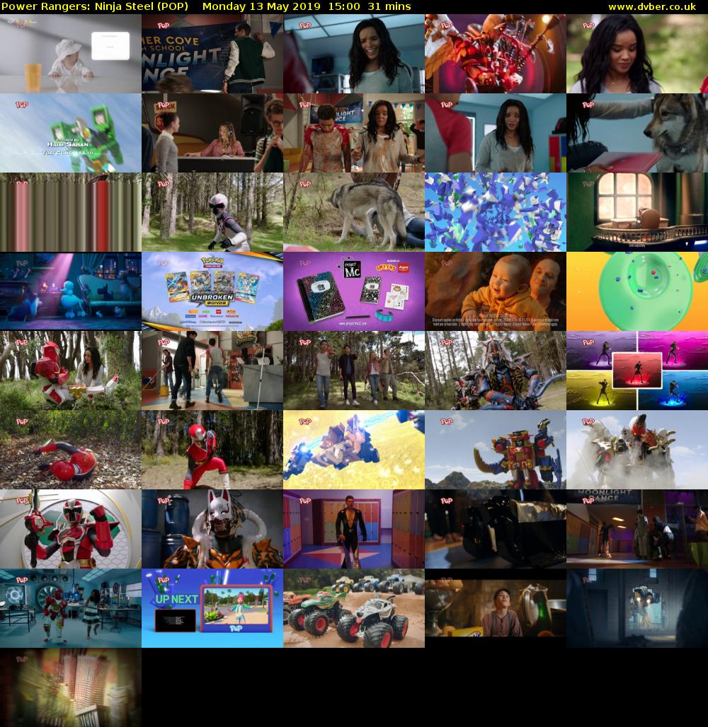 Power Rangers: Ninja Steel (POP) Monday 13 May 2019 15:00 - 15:31