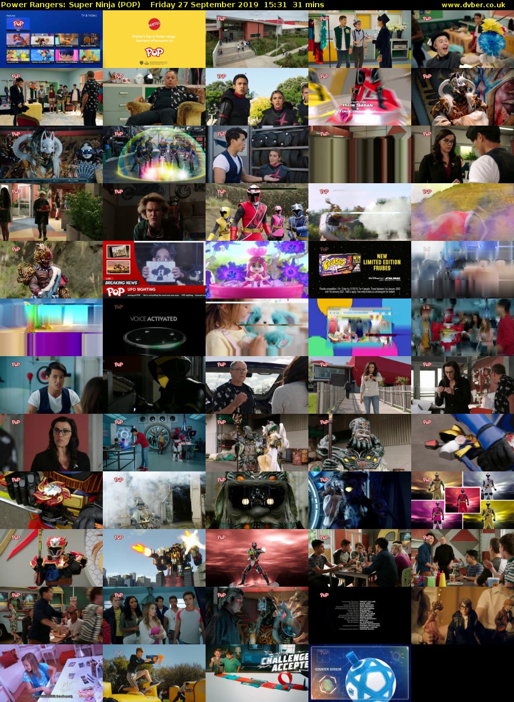 Power Rangers: Super Ninja (POP) Friday 27 September 2019 15:31 - 16:02