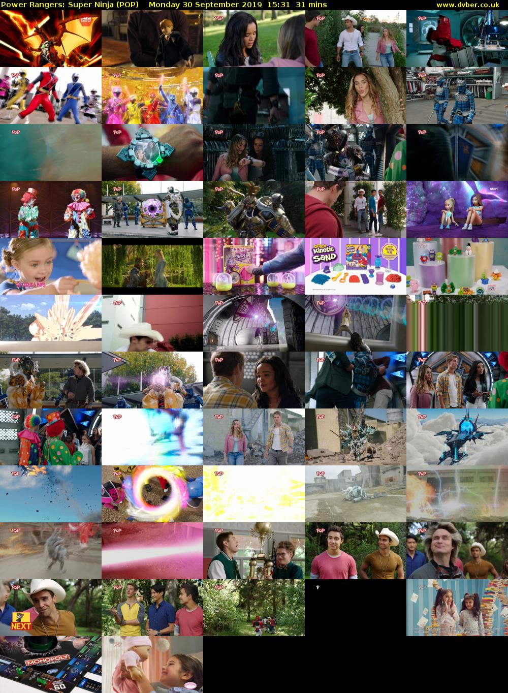 Power Rangers: Super Ninja (POP) Monday 30 September 2019 15:31 - 16:02