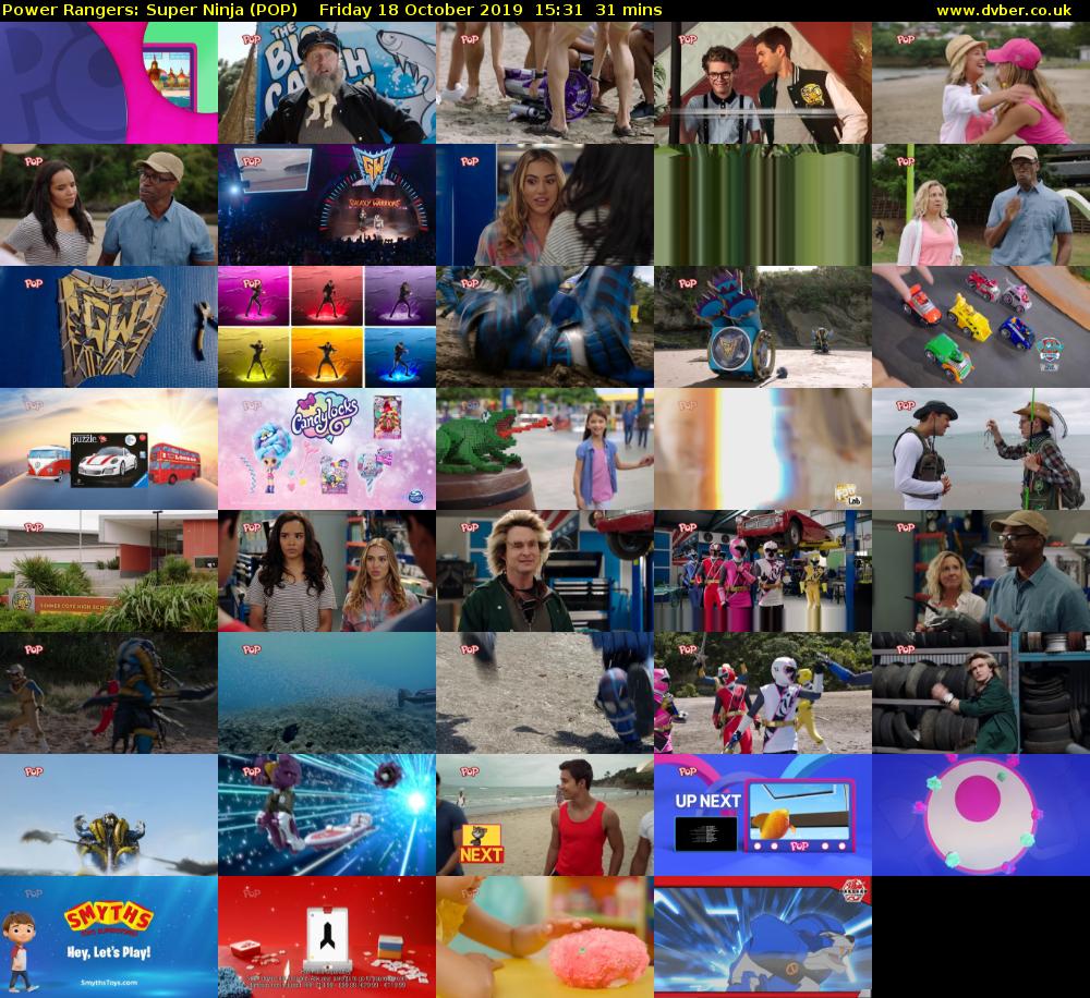 Power Rangers: Super Ninja (POP) Friday 18 October 2019 15:31 - 16:02