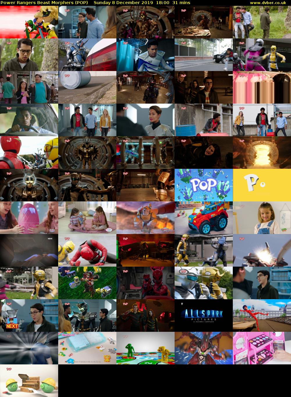 Power Rangers Beast Morphers (POP) Sunday 8 December 2019 18:00 - 18:31