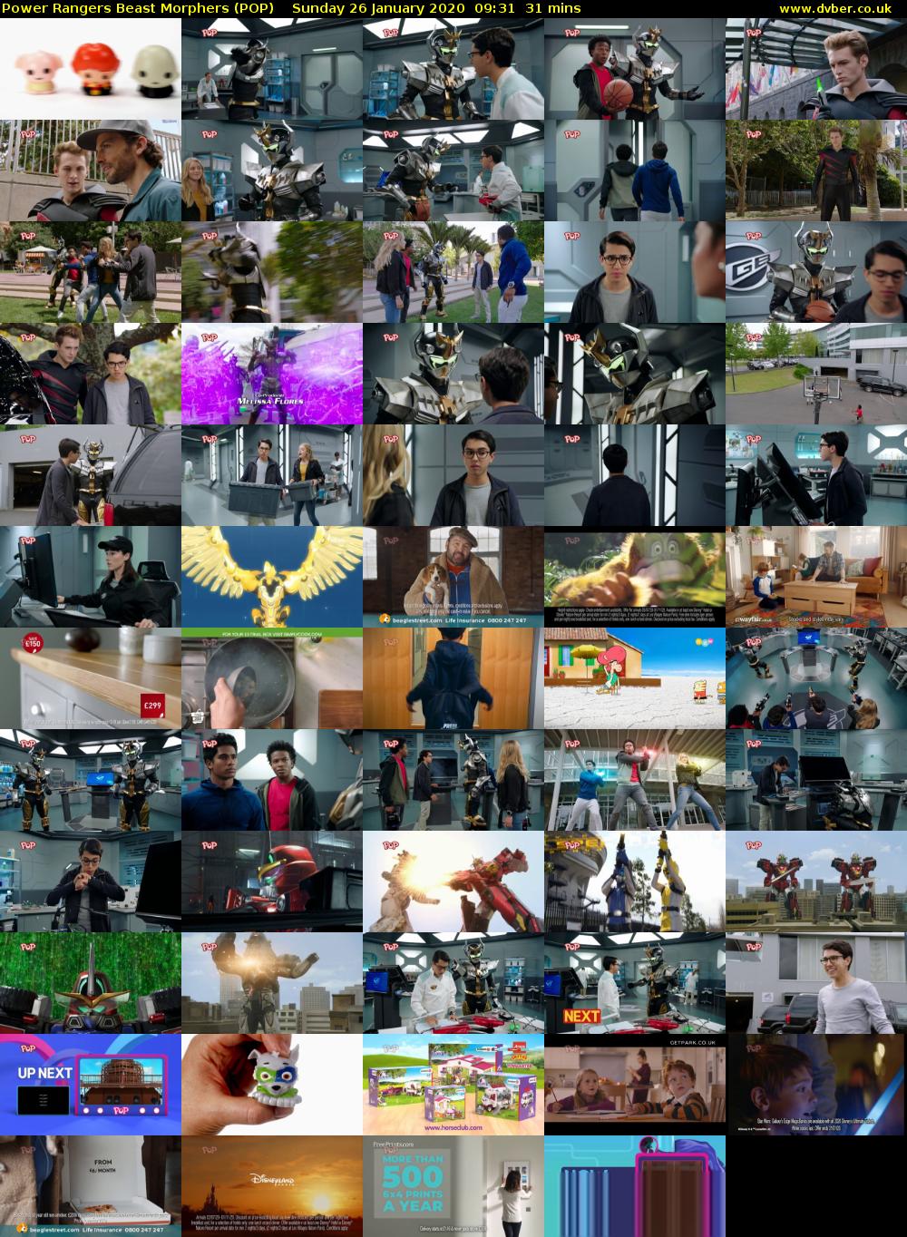 Power Rangers Beast Morphers (POP) Sunday 26 January 2020 09:31 - 10:02