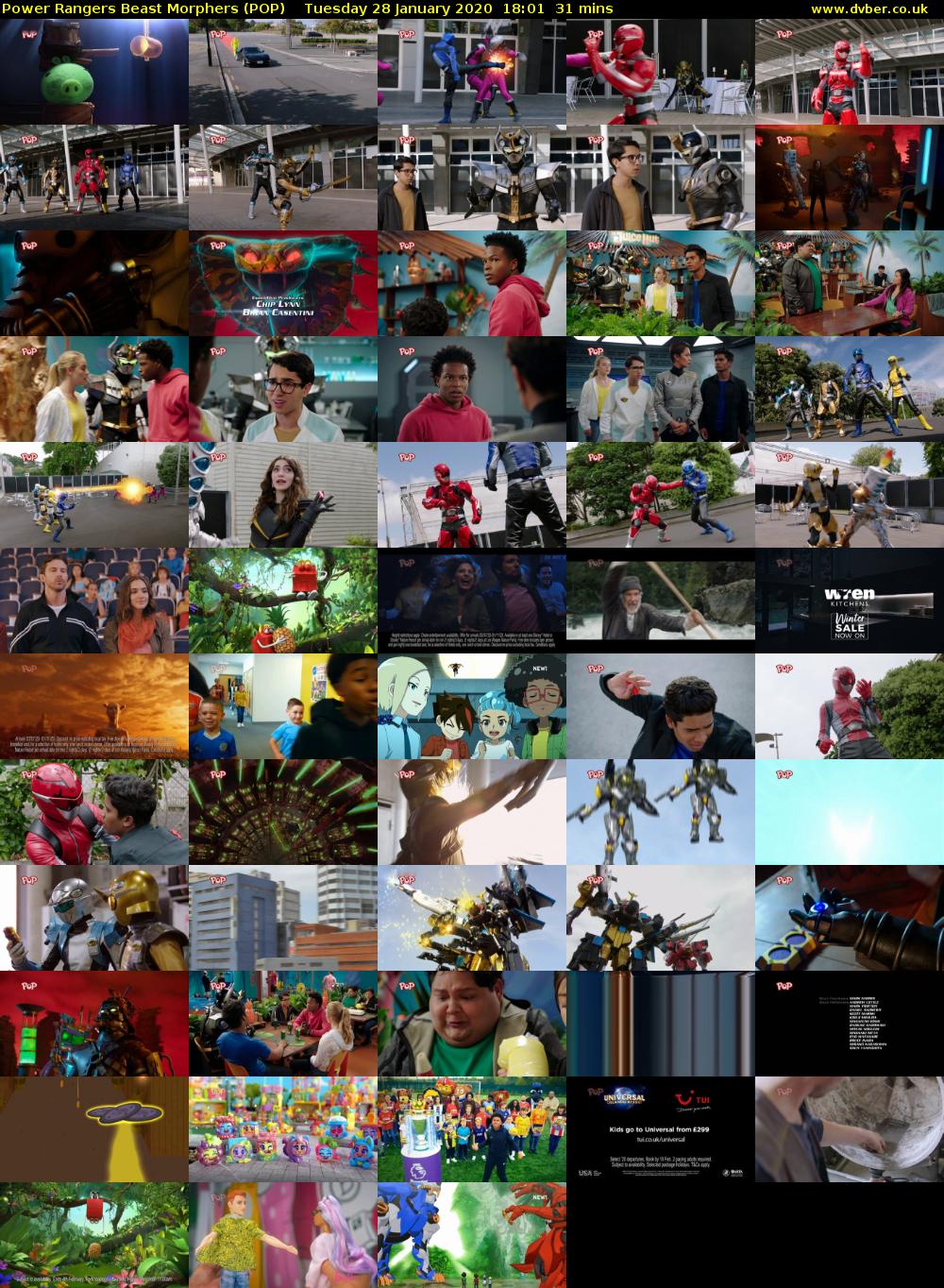 Power Rangers Beast Morphers (POP) Tuesday 28 January 2020 18:01 - 18:32