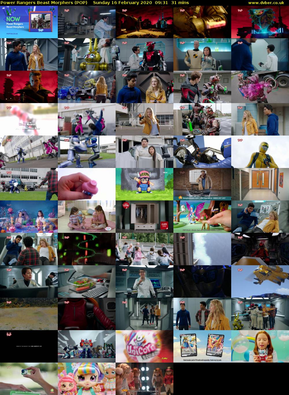 Power Rangers Beast Morphers (POP) Sunday 16 February 2020 09:31 - 10:02