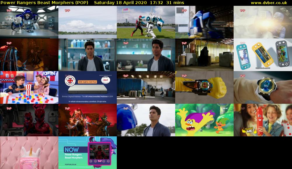 Power Rangers Beast Morphers (POP) Saturday 18 April 2020 17:32 - 18:03
