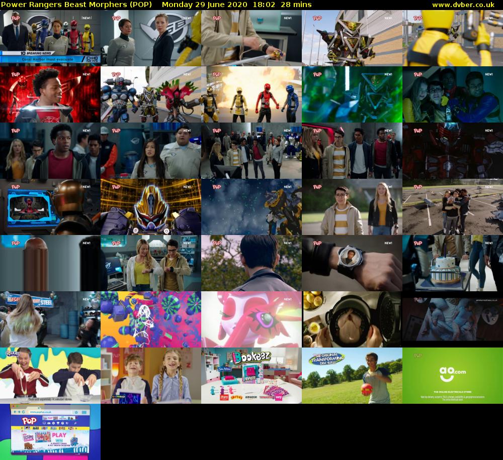 Power Rangers Beast Morphers (POP) Monday 29 June 2020 18:02 - 18:30