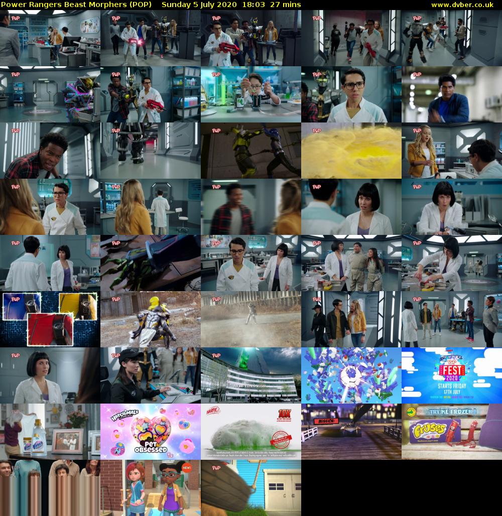 Power Rangers Beast Morphers (POP) Sunday 5 July 2020 18:03 - 18:30