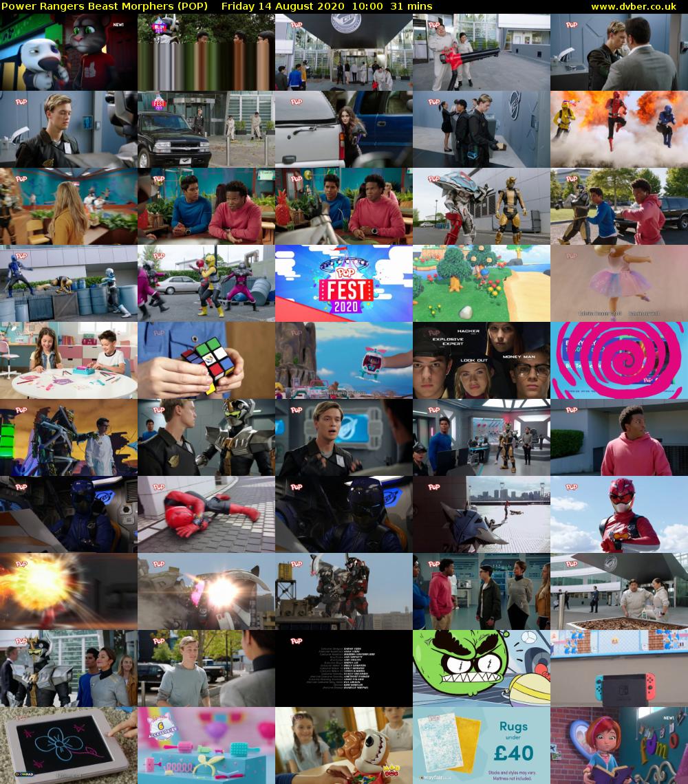 Power Rangers Beast Morphers (POP) Friday 14 August 2020 10:00 - 10:31