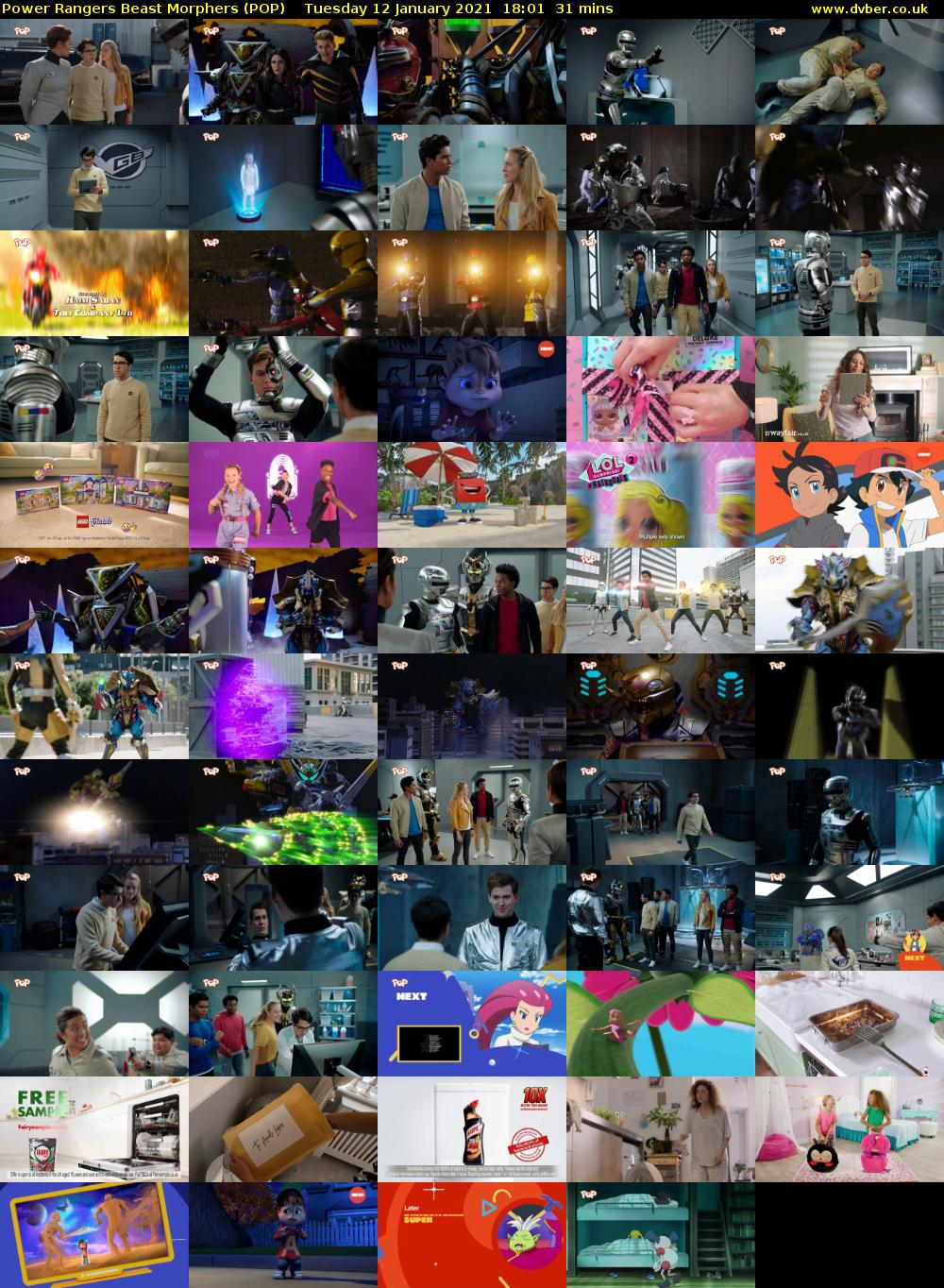 Power Rangers Beast Morphers (POP) Tuesday 12 January 2021 18:01 - 18:32