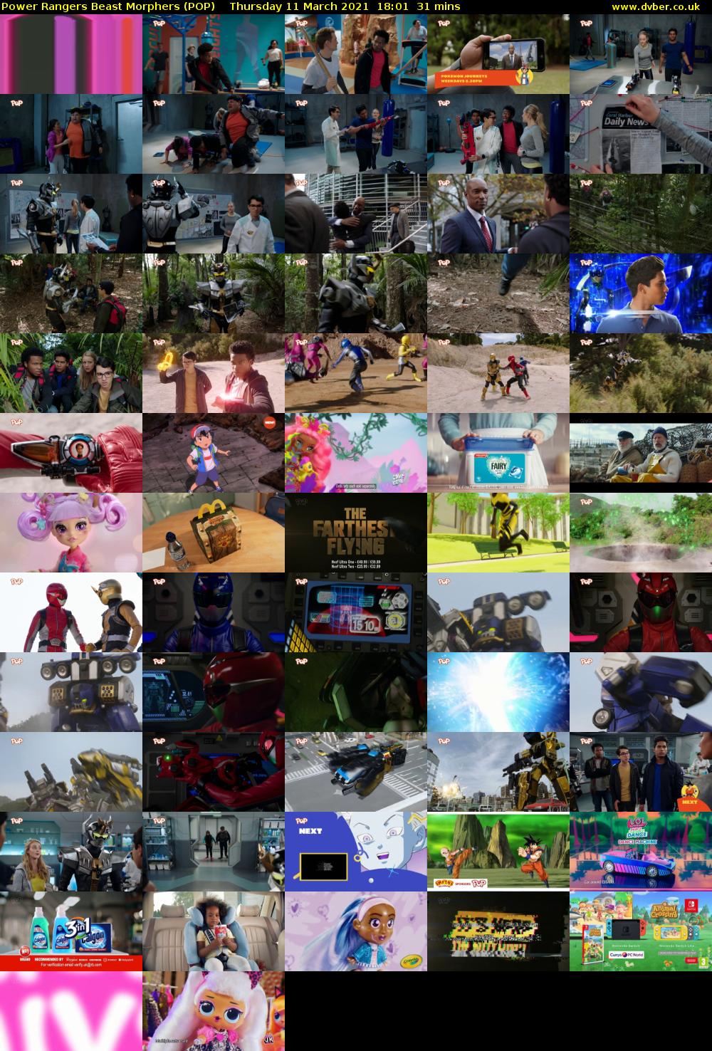 Power Rangers Beast Morphers (POP) Thursday 11 March 2021 18:01 - 18:32