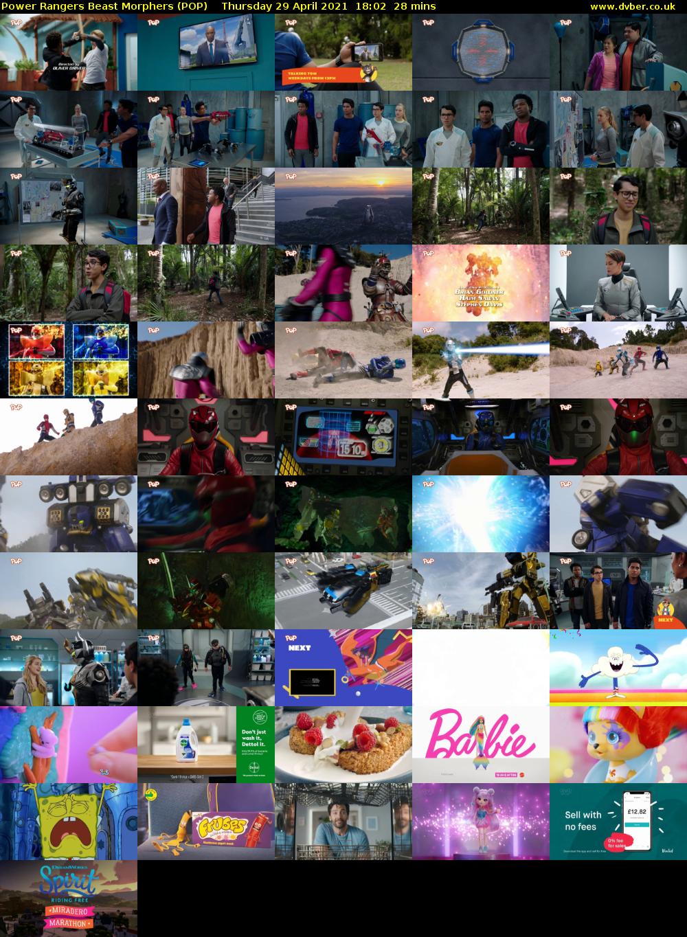 Power Rangers Beast Morphers (POP) Thursday 29 April 2021 18:02 - 18:30