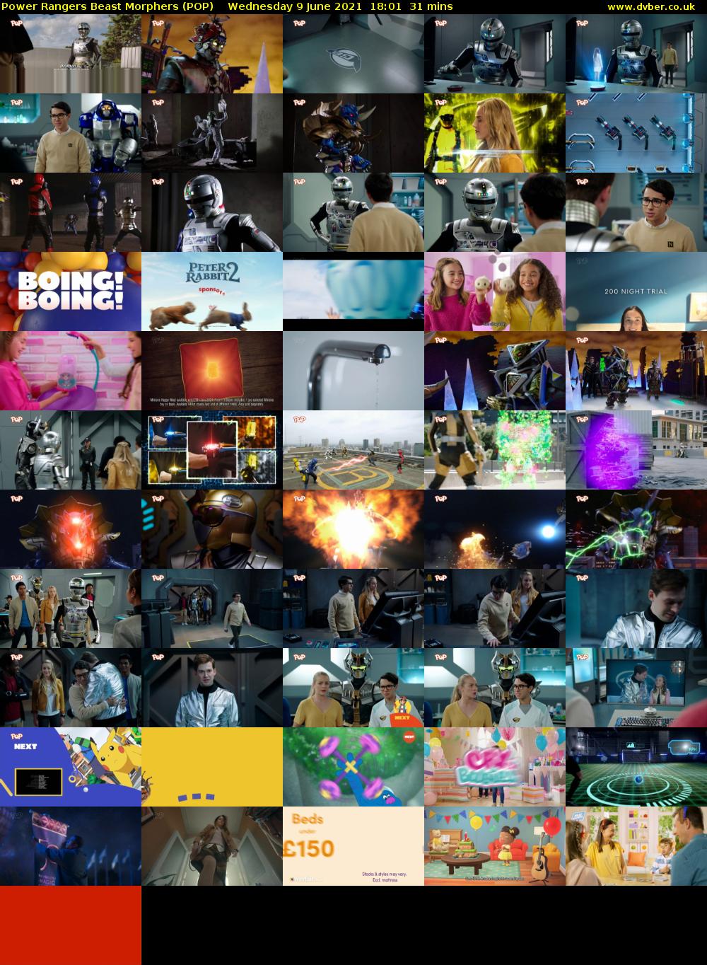 Power Rangers Beast Morphers (POP) Wednesday 9 June 2021 18:01 - 18:32