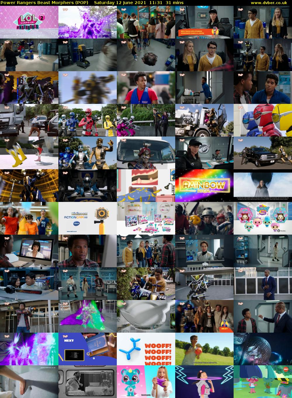 Power Rangers Beast Morphers (POP) Saturday 12 June 2021 11:31 - 12:02