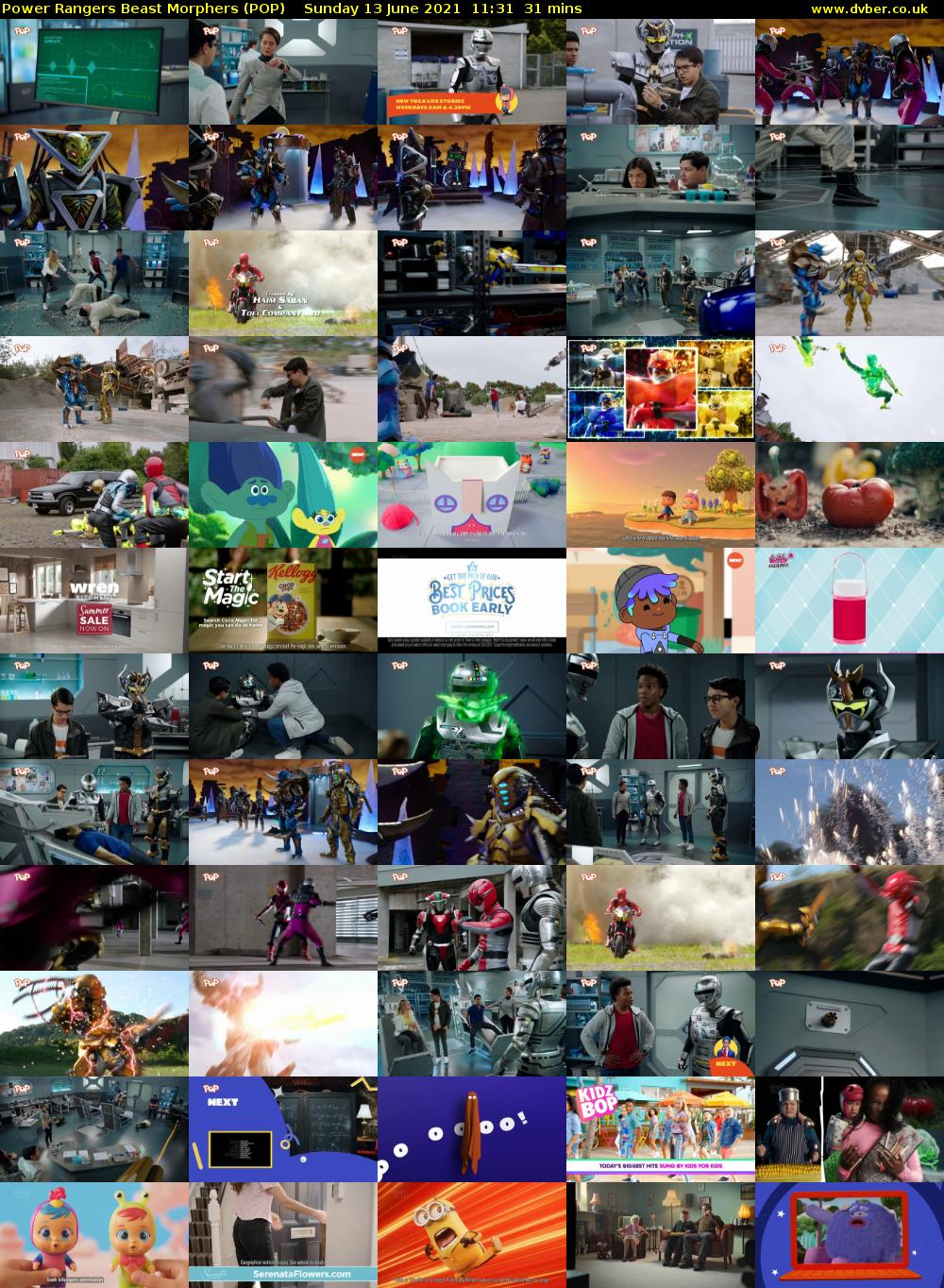 Power Rangers Beast Morphers (POP) Sunday 13 June 2021 11:31 - 12:02