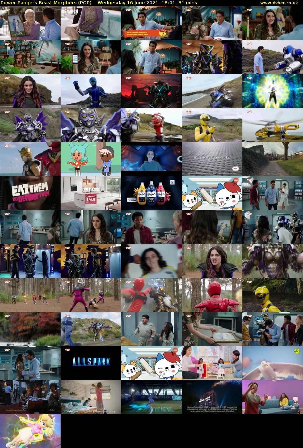 Power Rangers Beast Morphers (POP) Wednesday 16 June 2021 18:01 - 18:32