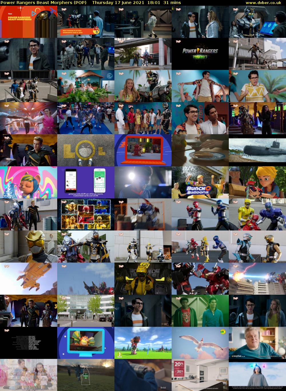 Power Rangers Beast Morphers (POP) Thursday 17 June 2021 18:01 - 18:32