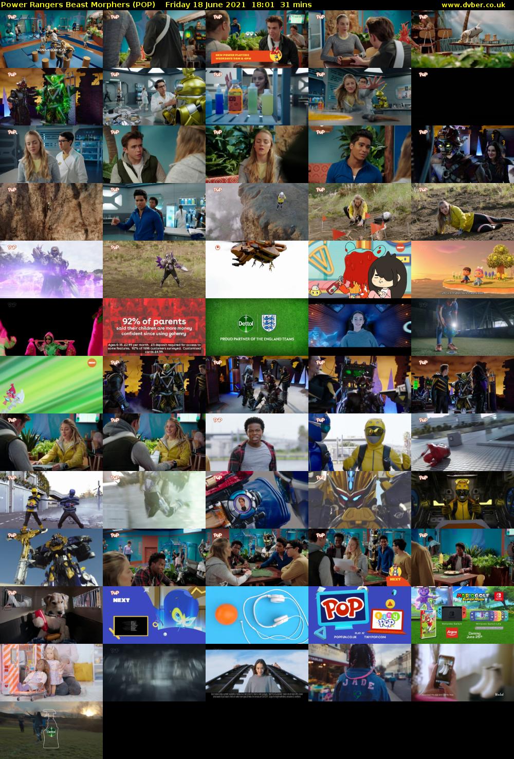 Power Rangers Beast Morphers (POP) Friday 18 June 2021 18:01 - 18:32