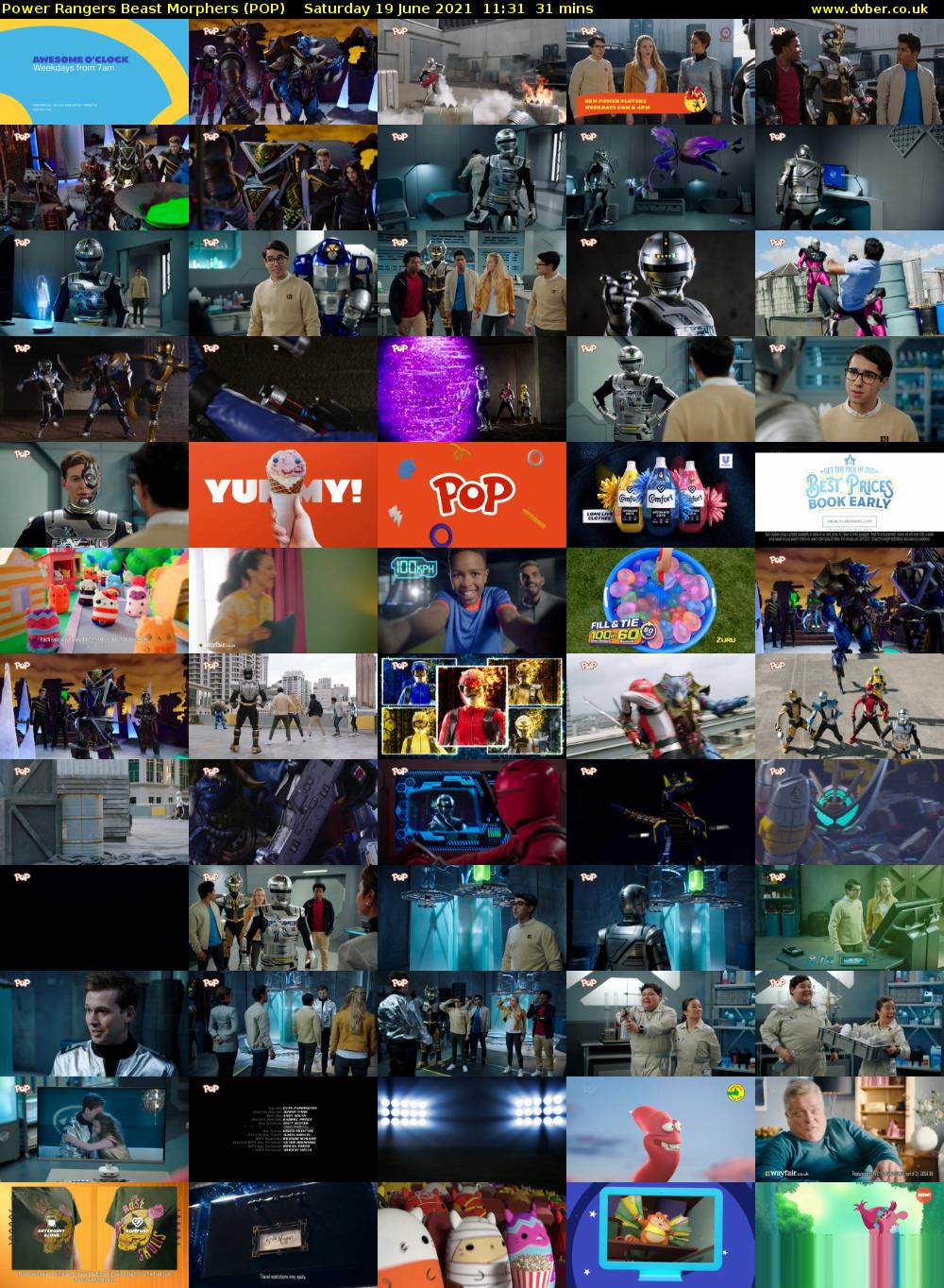 Power Rangers Beast Morphers (POP) Saturday 19 June 2021 11:31 - 12:02