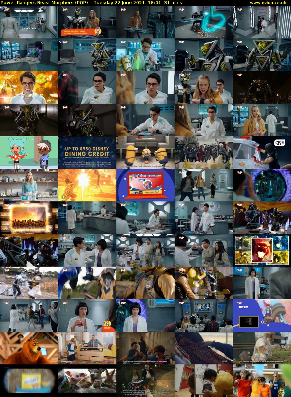 Power Rangers Beast Morphers (POP) Tuesday 22 June 2021 18:01 - 18:32