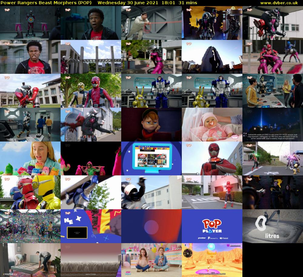 Power Rangers Beast Morphers (POP) Wednesday 30 June 2021 18:01 - 18:32