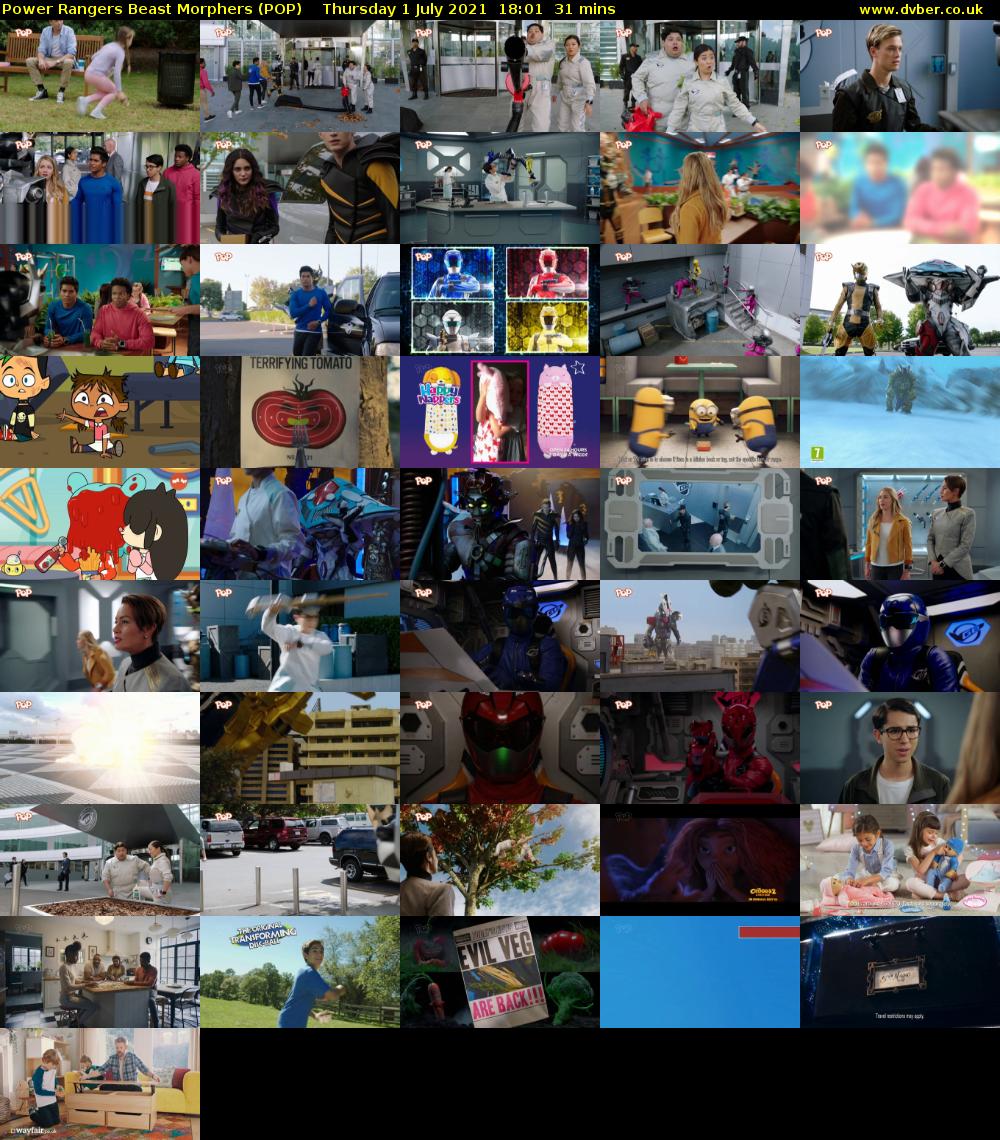 Power Rangers Beast Morphers (POP) Thursday 1 July 2021 18:01 - 18:32