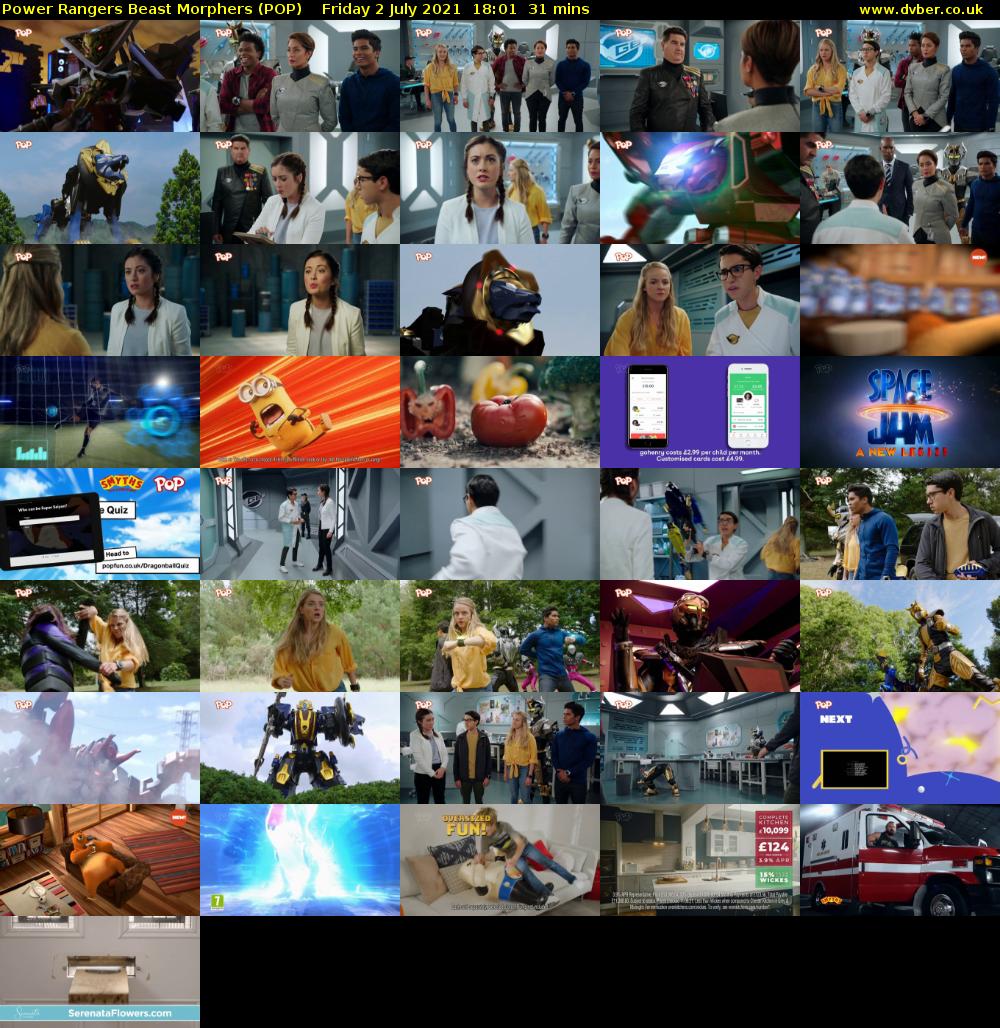 Power Rangers Beast Morphers (POP) Friday 2 July 2021 18:01 - 18:32