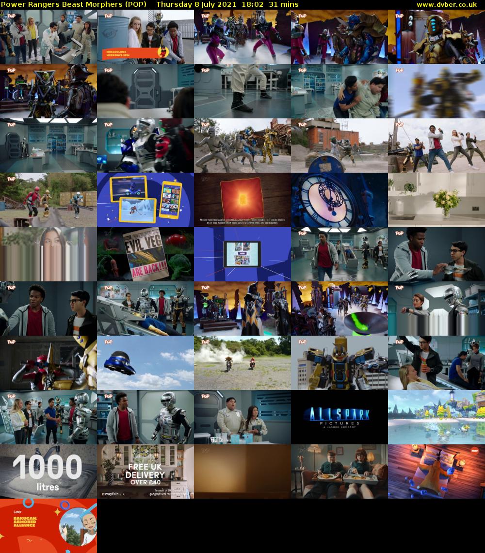Power Rangers Beast Morphers (POP) Thursday 8 July 2021 18:02 - 18:33