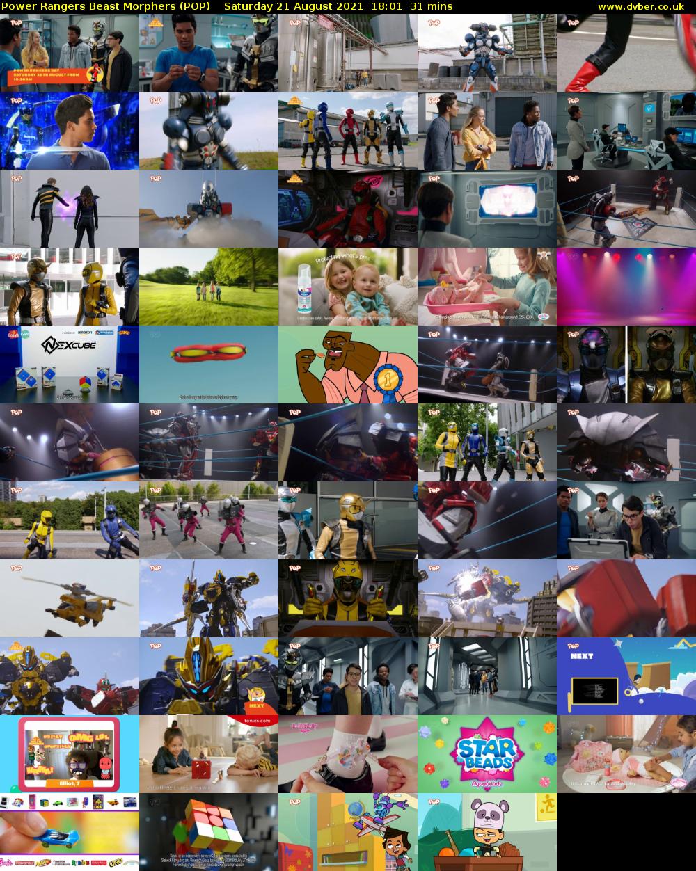 Power Rangers Beast Morphers (POP) Saturday 21 August 2021 18:01 - 18:32