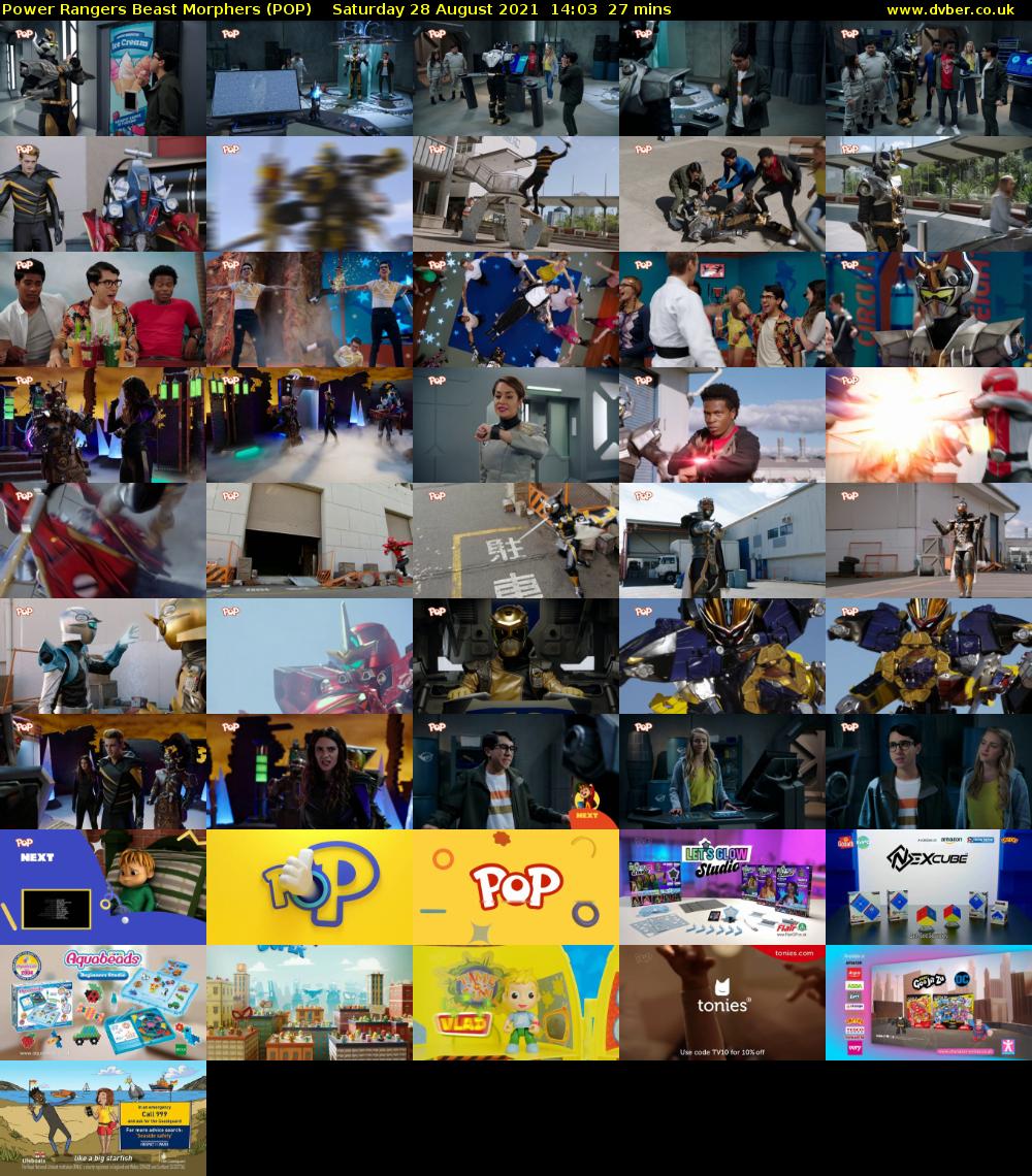 Power Rangers Beast Morphers (POP) Saturday 28 August 2021 14:03 - 14:30