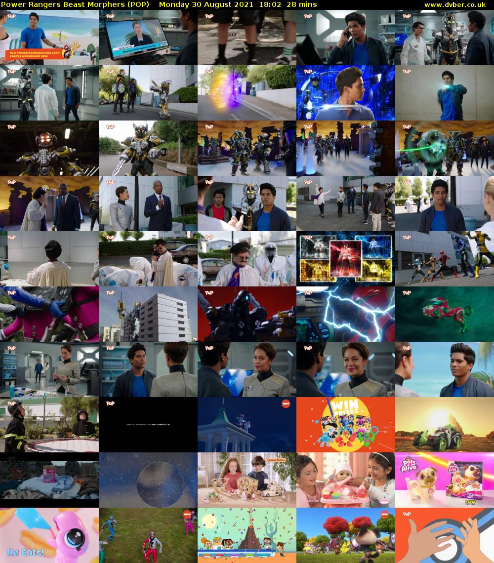 Power Rangers Beast Morphers (POP) Monday 30 August 2021 18:02 - 18:30