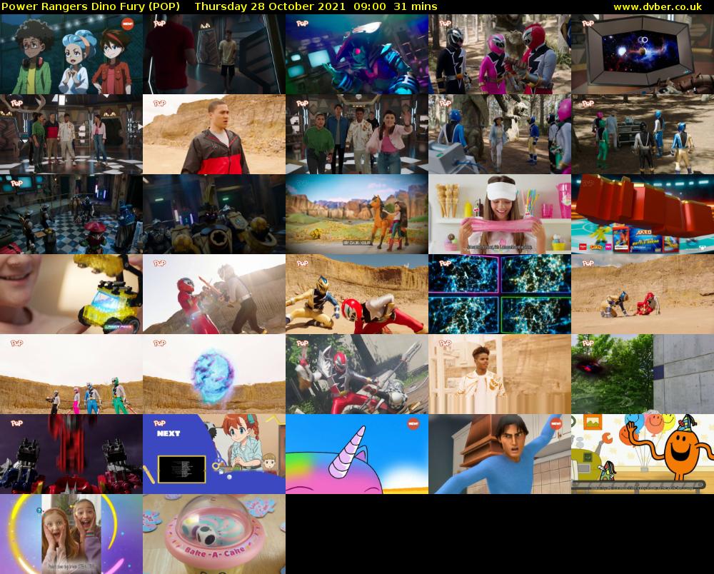 Power Rangers Dino Fury (POP) Thursday 28 October 2021 09:00 - 09:31