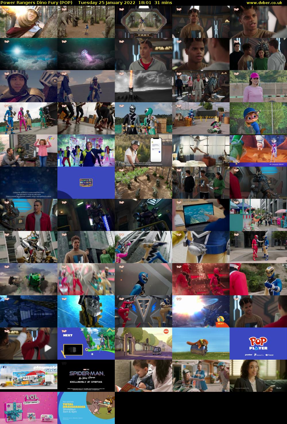 Power Rangers Dino Fury (POP) Tuesday 25 January 2022 18:01 - 18:32