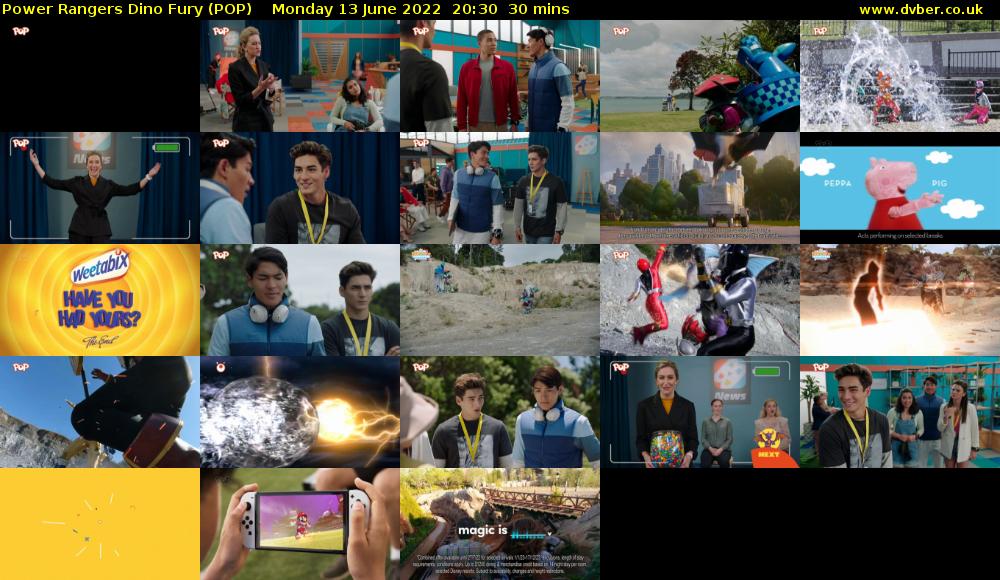 Power Rangers Dino Fury (POP) Monday 13 June 2022 20:30 - 21:00