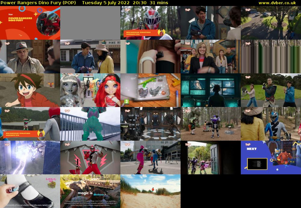 Power Rangers Dino Fury (POP) Tuesday 5 July 2022 20:30 - 21:01