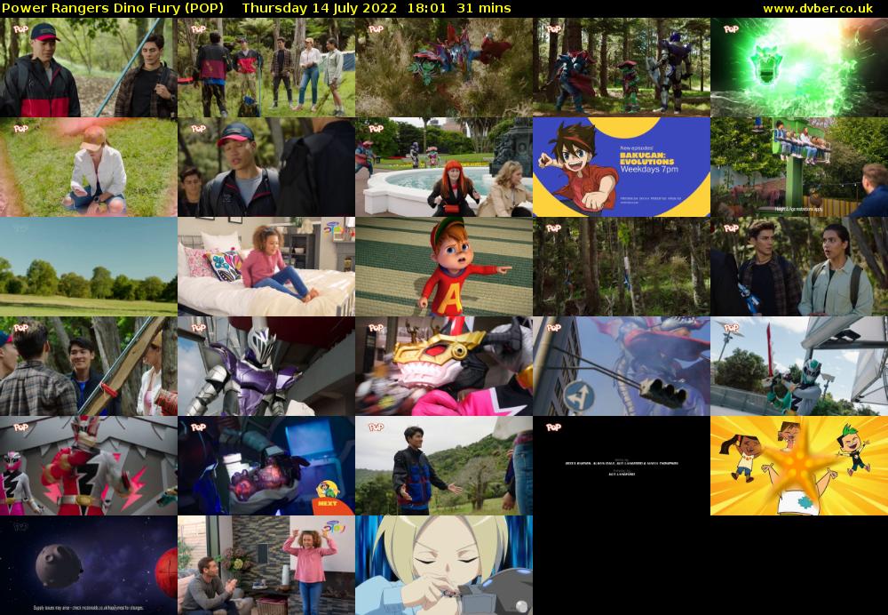 Power Rangers Dino Fury (POP) Thursday 14 July 2022 18:01 - 18:32