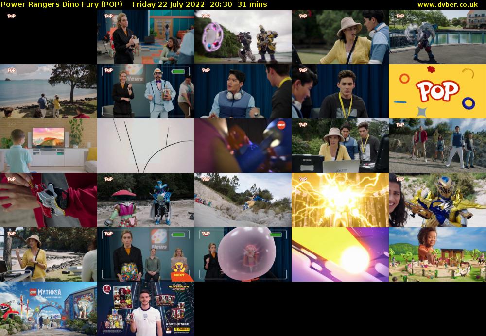 Power Rangers Dino Fury (POP) Friday 22 July 2022 20:30 - 21:01