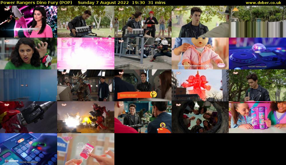Power Rangers Dino Fury (POP) Sunday 7 August 2022 19:30 - 20:01