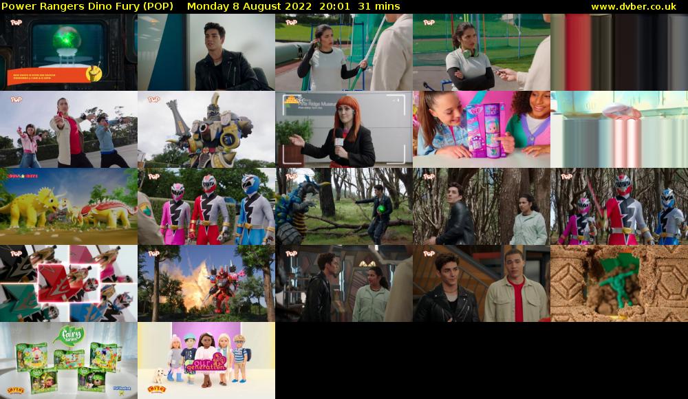 Power Rangers Dino Fury (POP) Monday 8 August 2022 20:01 - 20:32