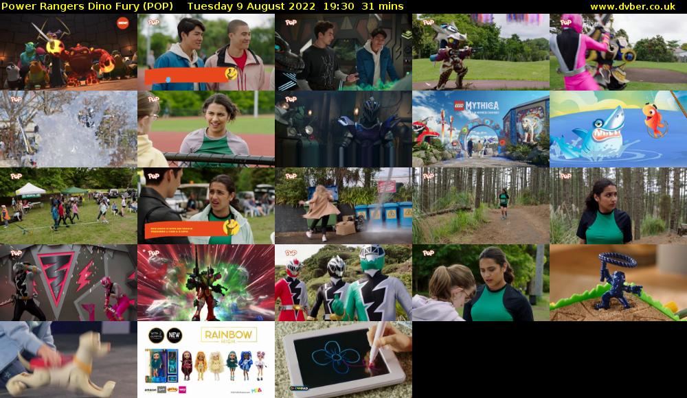 Power Rangers Dino Fury (POP) Tuesday 9 August 2022 19:30 - 20:01