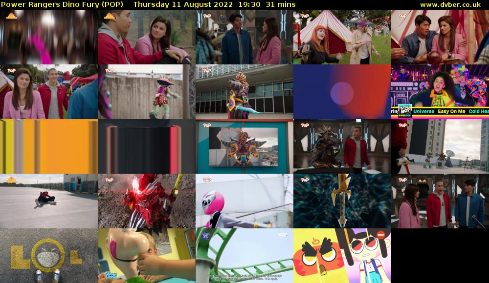 Power Rangers Dino Fury (POP) Thursday 11 August 2022 19:30 - 20:01