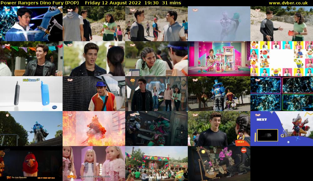 Power Rangers Dino Fury (POP) Friday 12 August 2022 19:30 - 20:01
