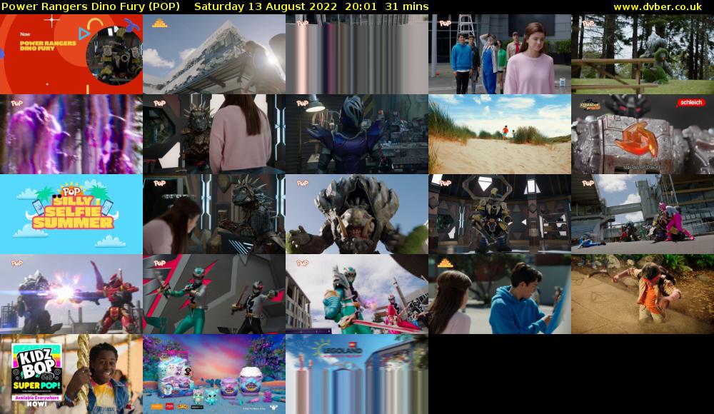 Power Rangers Dino Fury (POP) Saturday 13 August 2022 20:01 - 20:32