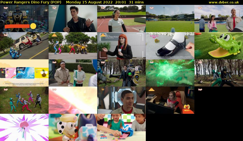 Power Rangers Dino Fury (POP) Monday 15 August 2022 20:01 - 20:32