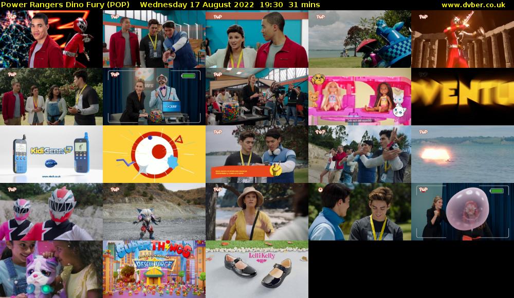 Power Rangers Dino Fury (POP) Wednesday 17 August 2022 19:30 - 20:01