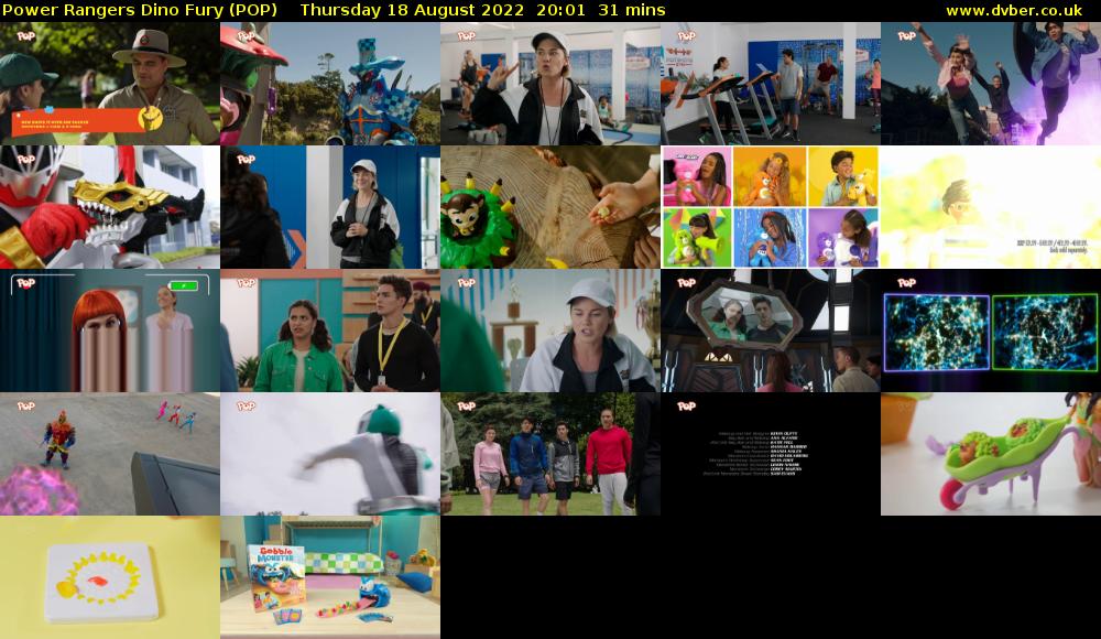 Power Rangers Dino Fury (POP) Thursday 18 August 2022 20:01 - 20:32