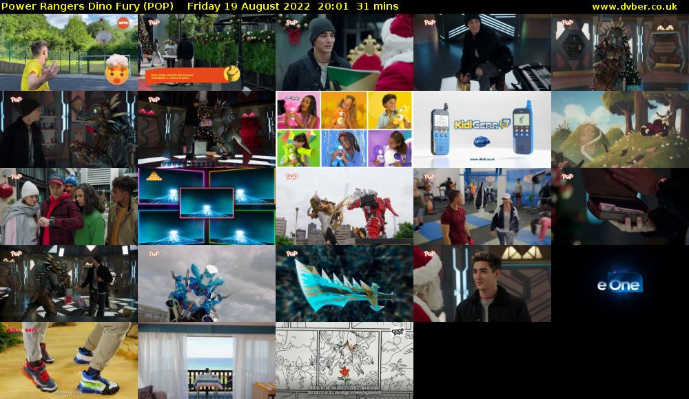 Power Rangers Dino Fury (POP) Friday 19 August 2022 20:01 - 20:32