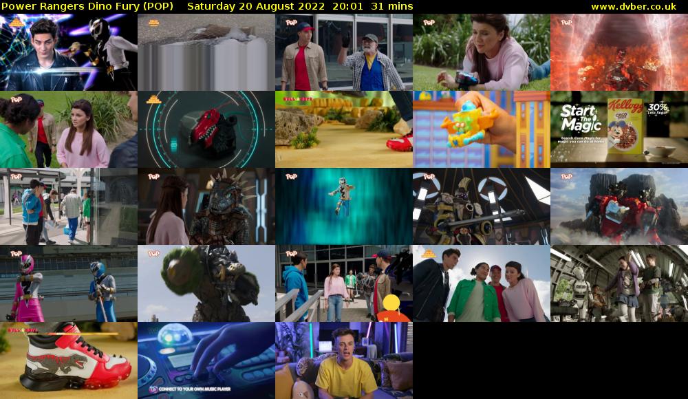 Power Rangers Dino Fury (POP) Saturday 20 August 2022 20:01 - 20:32