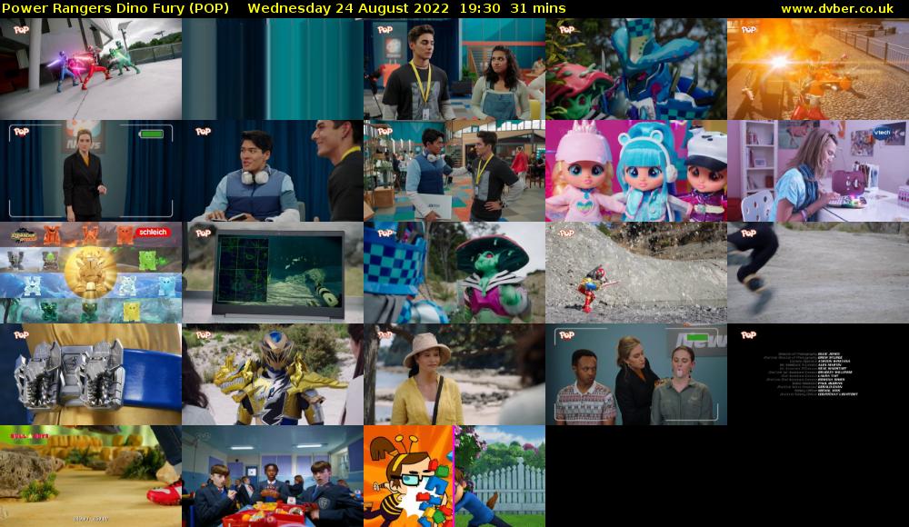 Power Rangers Dino Fury (POP) Wednesday 24 August 2022 19:30 - 20:01