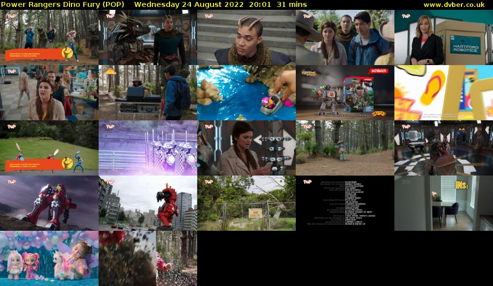 Power Rangers Dino Fury (POP) Wednesday 24 August 2022 20:01 - 20:32